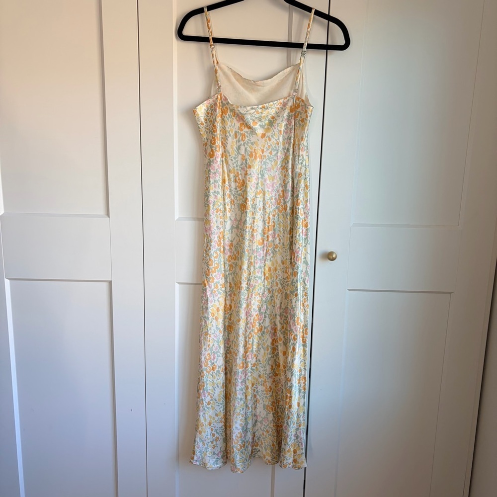 Rails Mina Summer Meadow Floral Dress in Cream and Orange | M - Picture 6 of 9